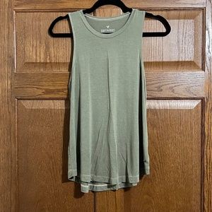 American Eagle olive green tank top